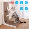 Indoor L Shaped Cat Scratcher with Cat Interactive Toy Cardboard 23.62in High Lounge Bed Furniture Protector Cat Kitten Scratching Pad