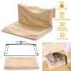 Cat Radiator Bed Pet Hammock Hanging Cradle Washable Removable Mat Blankets with Metal Frame