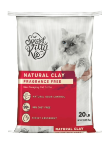 Special Kitty Non-Clumping Unscented Natural Clay Litter, 20 lbs