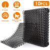 10Pcs Cat Spike Mat with Spikes 15.8x11.8in Cat Repellent Mats Spike Deterrent Stopper Mat for Pet Cats Dogs 13x1ft Area