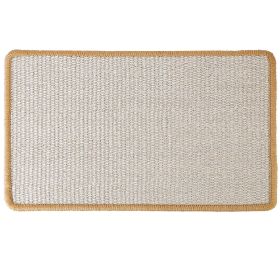 Cat Scratching Mat Natural Sisal Anti-Slip Mat Horizontal Cat Floor Scratching Pad Rug Kitten Play Toys Protect Carpets Sofas Furniture (Option: Large)