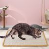 Cat Scratching Mat Natural Sisal Anti-Slip Mat Horizontal Cat Floor Scratching Pad Rug Kitten Play Toys Protect Carpets Sofas Furniture