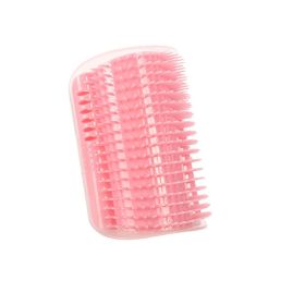 1/2pcs Corner Scrubber Cat Scratcher Massage Brush Scratcher Toy Cat Scratch Board, Wall Corner Cat Brush Pet Groomer Tool Brush Comb Pet Supplie (Color: pink, Quantity: 1pc)